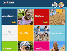Tablet Screenshot of cuxkinder.cuxhaven.de